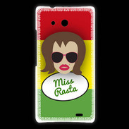 Coque Huawei Ascend Mate Miss Rasta Chatain
