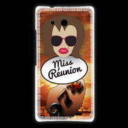 Coque Huawei Ascend Mate Miss Réunion Chatain