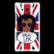 Coque Huawei Ascend Mate Miss UK Black