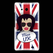 Coque Huawei Ascend Mate Miss UK Brune