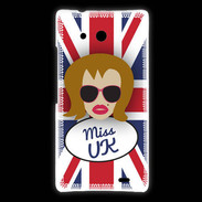 Coque Huawei Ascend Mate Miss UK Rousse