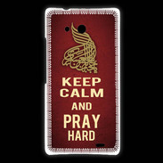 Coque Huawei Ascend Mate Keep Calm and Pray Muslim Rouge