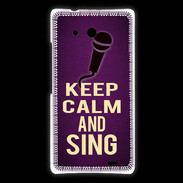 Coque Huawei Ascend Mate Keep Calm and Sing Violet