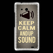 Coque Huawei Ascend Mate Keep Calm and Up Sound Gris