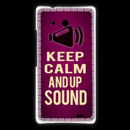 Coque Huawei Ascend Mate Keep Calm and Up Sound Rose