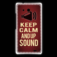 Coque Huawei Ascend Mate Keep Calm and Up Sound Rouge