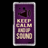 Coque Huawei Ascend Mate Keep Calm and Up Sound Violet
