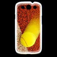 Coque Samsung Galaxy S3 Balle de tennis sur ligne de cours