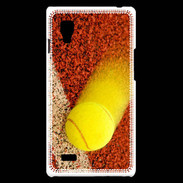 Coque LG Optimus L9 Balle de tennis sur ligne de cours