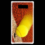 Coque LG Optimus L7 Balle de tennis sur ligne de cours