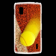 Coque LG Nexus 4 Balle de tennis sur ligne de cours