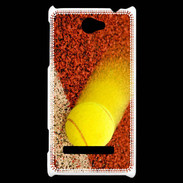 Coque HTC Windows Phone 8S Balle de tennis sur ligne de cours