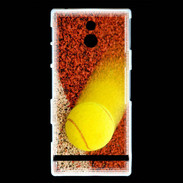 Coque Sony Xperia P Balle de tennis sur ligne de cours