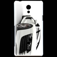 Coque Sony Xperia T Belle voiture sportive blanche