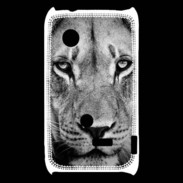 Coque Sony Xperia Typo Lion en noir et blanc