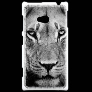 Coque Nokia Lumia 720 Lion en noir et blanc