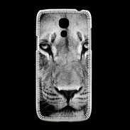 Coque Samsung Galaxy S4mini Lion en noir et blanc
