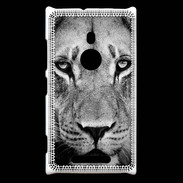 Coque Nokia Lumia 925 Lion en noir et blanc