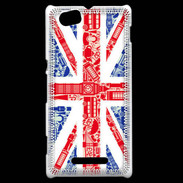 Coque Sony Xperia M Angleterre sur Drapeau 1