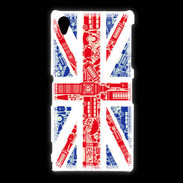 Coque Sony Xpéria Z1 Angleterre sur Drapeau 1