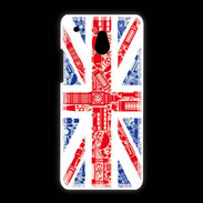 Coque HTC One Mini Angleterre sur Drapeau 1