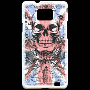 Coque Samsung Galaxy S2 Tête de mort Angleterre