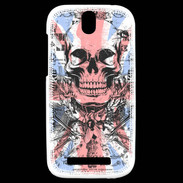 Coque HTC One SV Tête de mort Angleterre