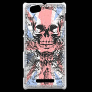 Coque Sony Xperia M Tête de mort Angleterre
