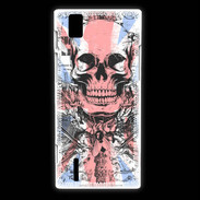 Coque Huawei Ascend P2 Tête de mort Angleterre