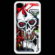 Coque iPhone 4 / iPhone 4S Tête de mort Graffiti couleur