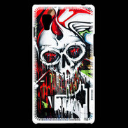 Coque LG Optimus L9 Tête de mort Graffiti couleur