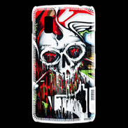 Coque LG Nexus 4 Tête de mort Graffiti couleur
