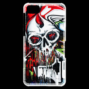 Coque Blackberry Z10 Tête de mort Graffiti couleur