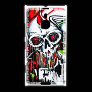 Coque Nokia Lumia 1520 Tête de mort Graffiti couleur