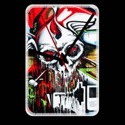 Grande pendule murale Tête de mort Graffiti couleur