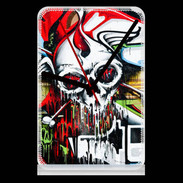 Pendule de bureau Tête de mort Graffiti couleur