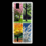 Coque Huawei Ascend P2 Arbres 4 saisons