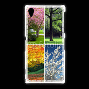 Coque Sony Xpéria Z1 Arbres 4 saisons