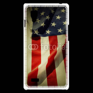 Coque LG Optimus L9 Vintage drapeau USA