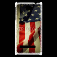 Coque HTC Windows Phone 8S Vintage drapeau USA