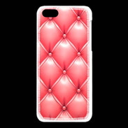 Coque iPhone 5C Capitonnage Rose