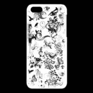Coque iPhone 5C Design Fleur Tribal