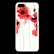 Coque iPhone 5C Dessin de coquelicot