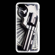 Coque iPhone 5C Arme et Dollars