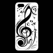 Coque iPhone 5C Clé de sol
