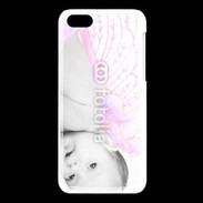 Coque iPhone 5C Bébé ailes d'ange rose