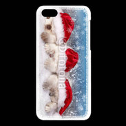 Coque iPhone 5C 3 chatons Noël