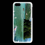 Coque iPhone 5C Barques sur le lac d'Annecy