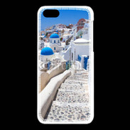 Coque iPhone 5C Village sur l'Île de Santorini en Grêce