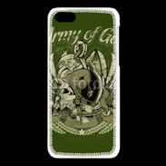 Coque iPhone 5C Tête de Mort Army of God